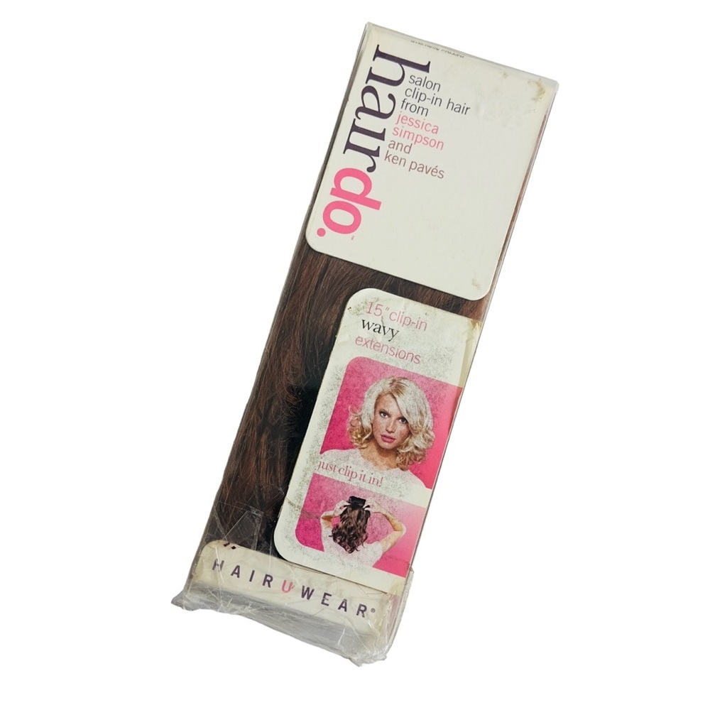 Hair Do Jessica Simpson Dark Copper 15” Clip In Wavy Extension Hair - Picture 7 of 13
